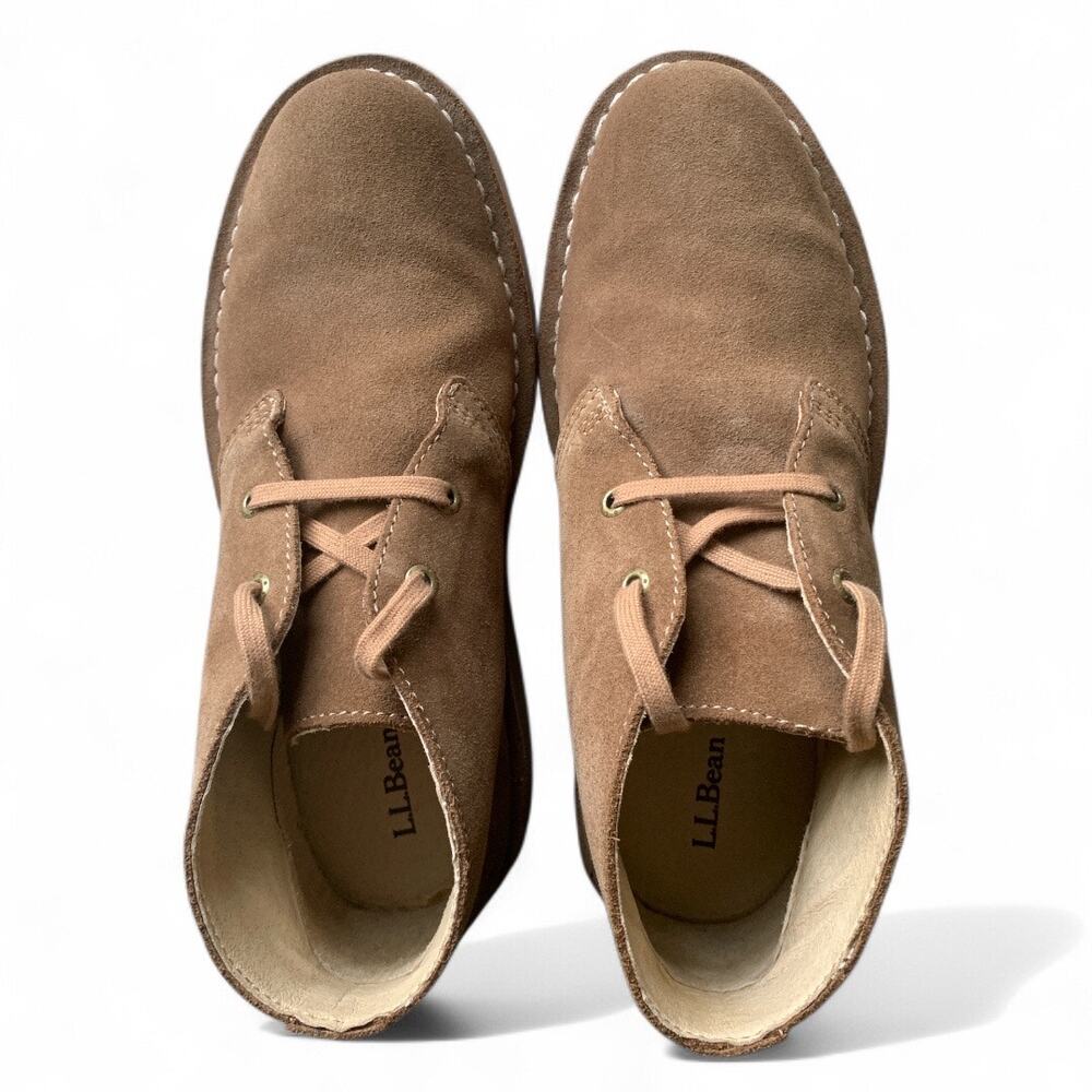 L.L. Bean Women’s Suede Stonington Chukkas-Size 8.5 M In Toasted Coconut - Picture 5 of 12
